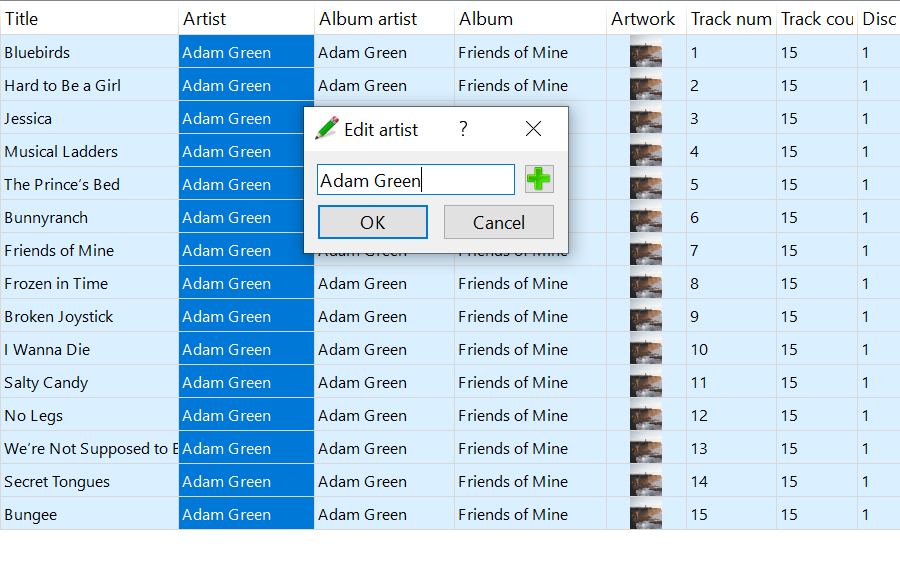 Batch-edit the tags of thousands of audio files at once.
